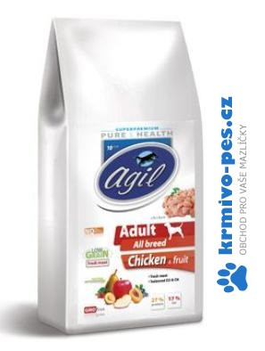 Agil Adult All Breed Pure&Health Low Grain 10kg