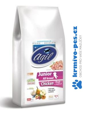 Agil Junior All Breed Pure&Health Low Grain10kg