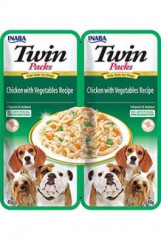 Churu Dog Twin Packs Chicken & Vegetables in Broth 80g