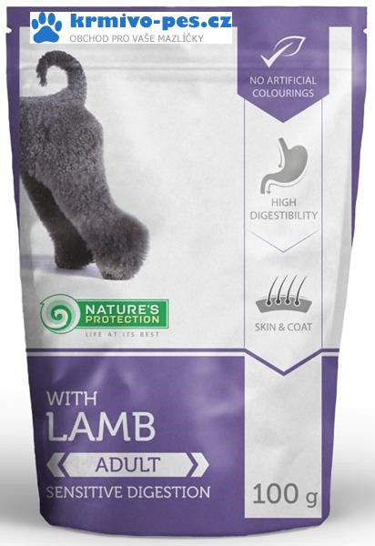 Nature's Protection Dog kaps. Adult Lamb 100g