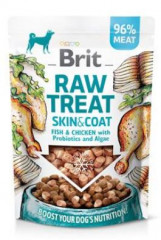 Brit Raw Treat Dog Skin & Coat Freeze-dried treat and topper Fish&Chicken 40g