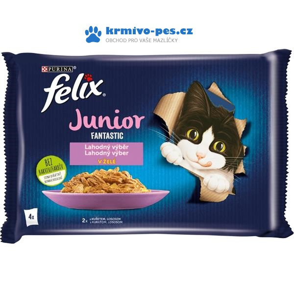 Felix cat Fant. Junior v želé 4 x 85 g