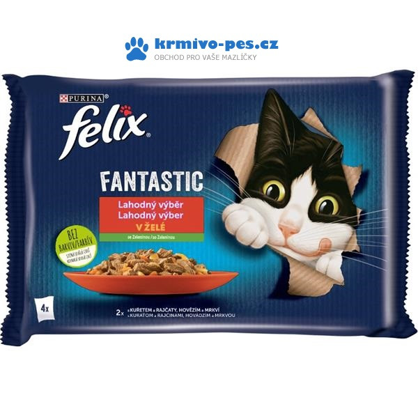 Felix cat Fant. mas.výběr zelen. 4 x 85 g