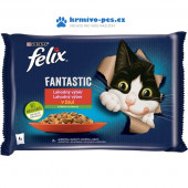 Felix cat kaps.-Fant.Multipack masový výběr + zelenina 4 x 85 g