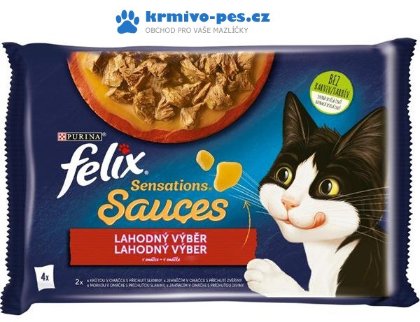 Felix cat Sens.Sauce Surpr. krůta 4 x 85 g
