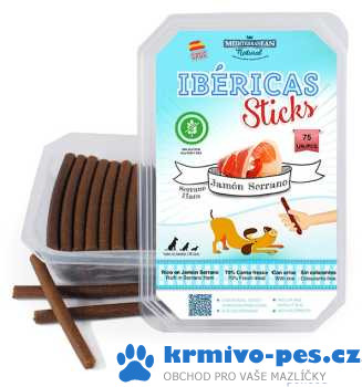 Pochoutka Ibéricas Sticks for Dog-Serano Ham 800g 75ks