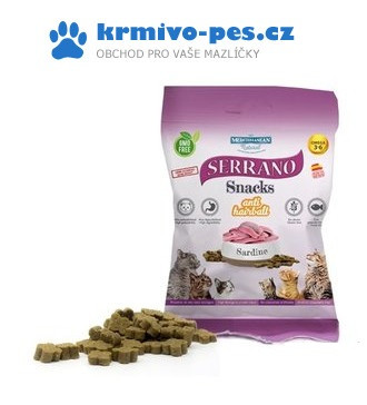 Serrano Snack for Cat Sardine AntiHairball 50 g