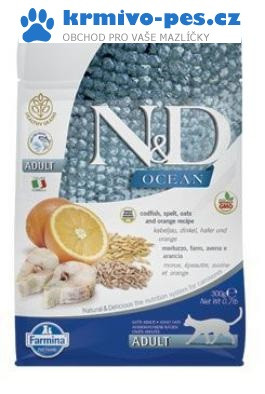 N&D OCEAN GF CAT Adult Herring & Orange 1,5kg