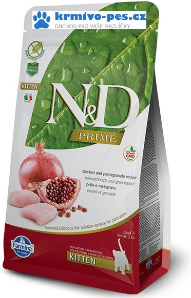 N&D PRIME CAT KITTEN Chicken & Pomegranate 300 g