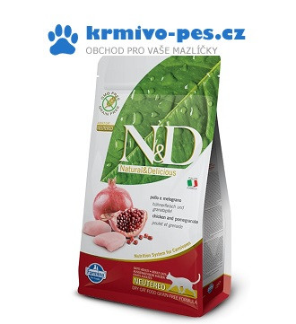 N&D Grain Free Cat Neutered Chicken&Pomegranate 300 g