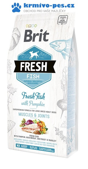 Brit Fresh Fish & Pumpkin Adult Large Muscle & Joints 12 kg