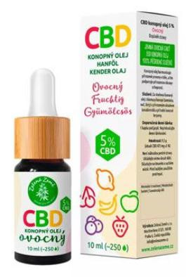 Zelená Země CBD kapky s ovocnou příchutí 5%, 10 ml