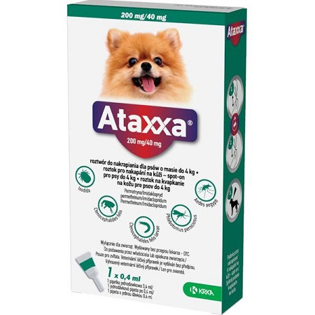 Ataxxa Spot-on Dog S 200mg/40mg 1x0,4ml