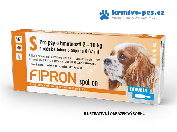 Fipron 67mg Spot-On Dog S sol 3x0,67ml