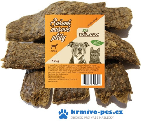 NATURECA pochoutka Masové pláty-Jehně, 100%maso 100g