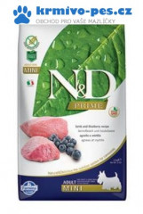 N&D PRIME DOG Adult Mini Lamb & Blueberry 2,5kg