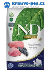 N&D PRIME DOG Adult M/L Lamb & Blueberry 2,5kg