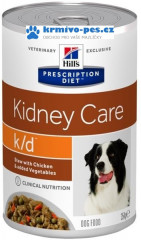 Hill's Prescription Diet Canine Stew k/d with Chicken & Vegetables konzerva 354 g