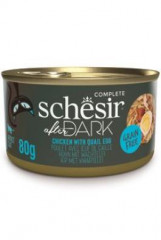 Schesir Cat konzerva After Dark Wholefood kuře/vejce 80g