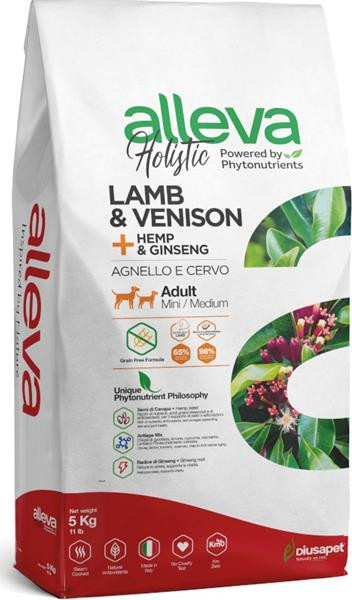 Alleva Holistic Dog Adult Mini/Medium Lamb & Venison 5 kg