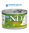 N&D DOG PRIME konzerva Adult Boar & Apple Mini 140g
