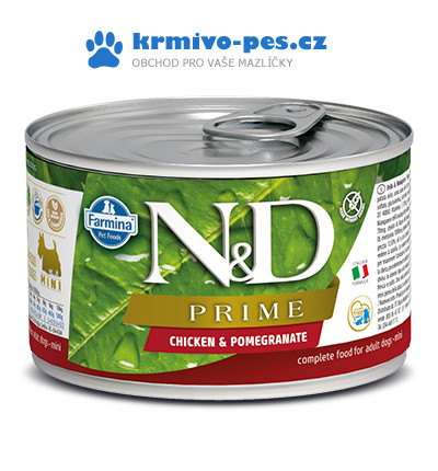 N&D Prime Adult Chicken & Pomegranate Mini 140 g