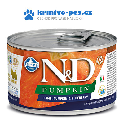 N&D Pumpkin Adult Lamb & Blueberry Mini 140 g
