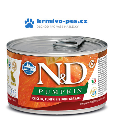 N&D Pumpkin Puppy Chicken & Pomegranate Mini 140 g