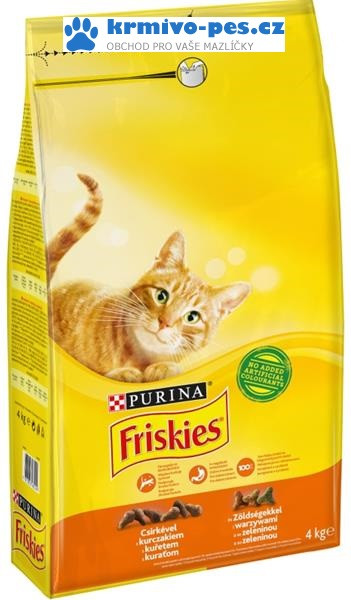 Friskies Adult kuře zelenina 4 kg