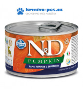 N&D DOG PUMPKIN konzerva Puppy Lamb & Blueberry Mini 140g