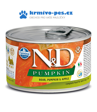 N&D Pumpkin Adult Boar & Apple Mini 140 g