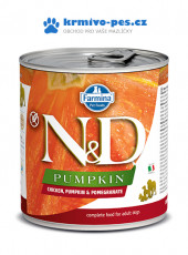 N&D DOG PUMPKIN konzerva Adult Chicken & Pomegranate 285g