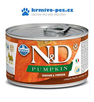 N&D Pumpkin Adult Venison & Pumpkin Mini 140 g