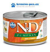 N&D DOG PUMPKIN konzerva Adult Quail & Pumpkin Mini 140g