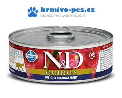 N&D CAT QUINOA Weight Management Lamb & Brocolli 80 g