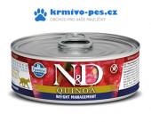 N&D CAT QUINOA konzerva Weight Management Lamb & Brocolli 80g
