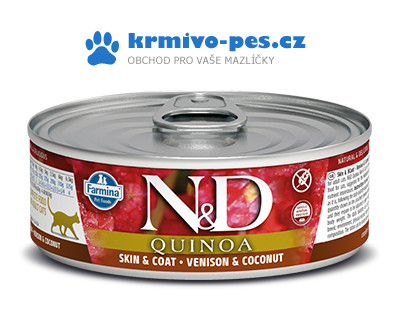 N&D CAT QUINOA Venison & Coconut 80 g
