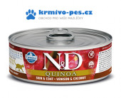 N&D CAT QUINOA konzerva Venison & Coconut 80g