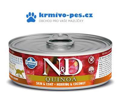 N&D CAT QUINOA Herring & Coconut 80 g