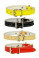 Obojek kožený hladký podložený Bílý 65cmx24mm