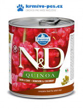 N&D DOG QUINOA konzerva Venison & Coconut 285g