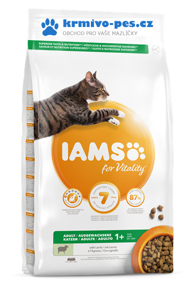 Eukanuba Iams for Vitality Adult Cat Food with Lamb 10 kg