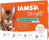 IAMS CAT kapsičky v omáčce - Land Collection 12x85g