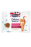 Butcher's Cat Delicious Dinners kuře+játra/kuře+hovězí kapsa 4x100g