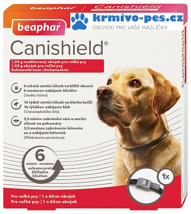 Beaphar Obojek antiparazitní Canishield 65 cm