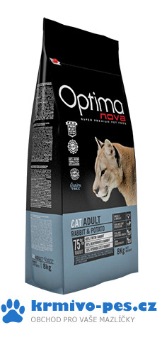 Optima Nova Cat GF Adult rabbit 8 kg