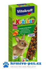 Vitakraft Rodent Rabbit Kräcker zelenina+červená řepa 2ks