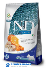 N&D OCEAN DOG GF Adult Mini Codfish&Pumpkin&Orange 800g