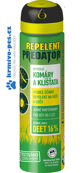 PREDATOR repelent spray 90ml 16%DEET