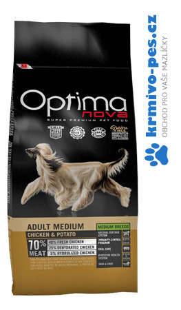 Optima Nova Dog Adult Medium 12 kg